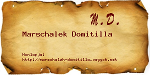 Marschalek Domitilla névjegykártya